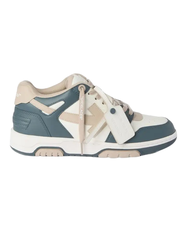 OFF-WHITE - Baskets Out of Office Vert / Beige