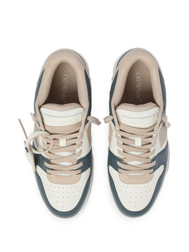 OFF-WHITE - Baskets Out of Office Vert / Beige