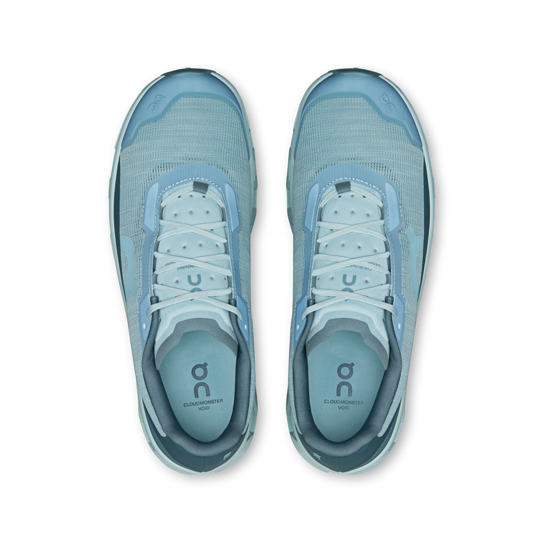 ON - Cloudmonster Void Gris clair / Bleu ciel
