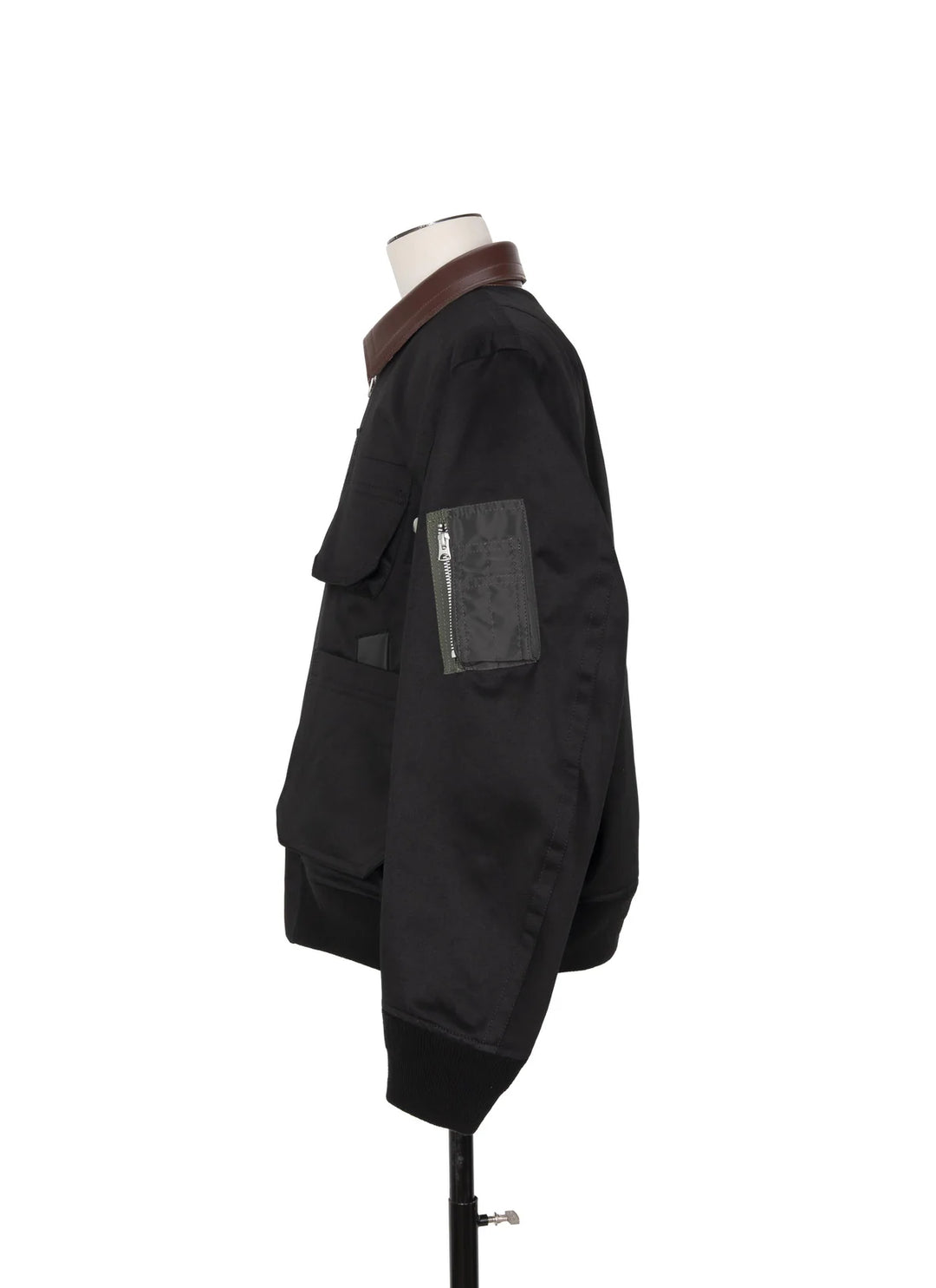 SACAÏ - Blouson Chino en Coton Noir