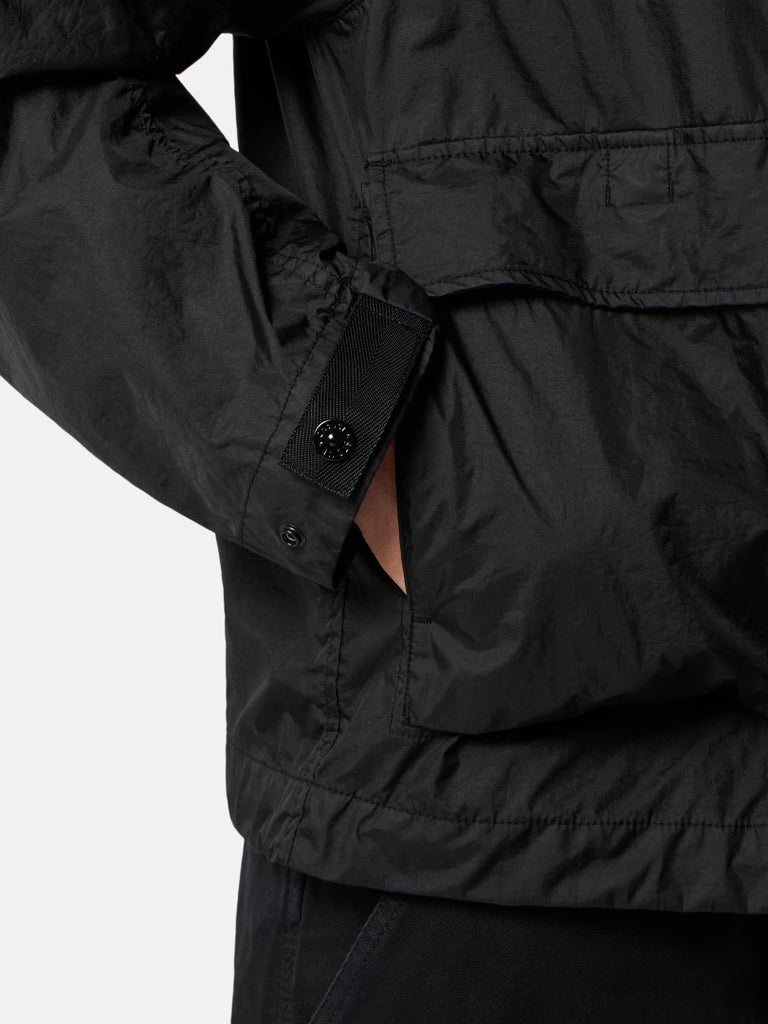 STONE ISLAND - Hooded jacket with water-resistant membrane Noir