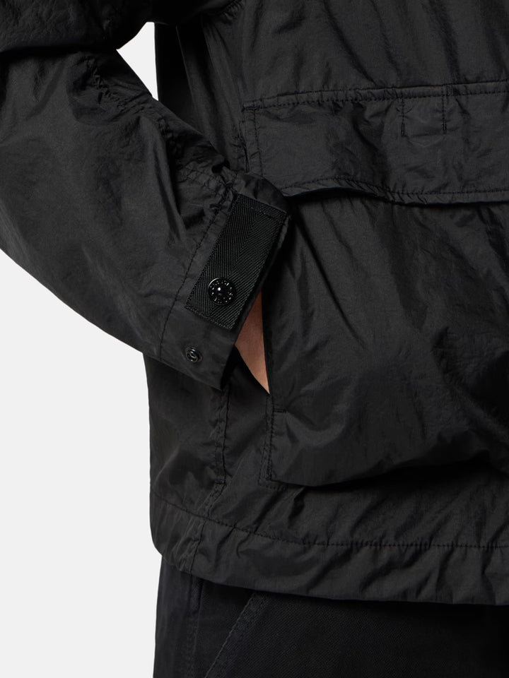 STONE ISLAND - Hooded jacket with water-resistant membrane Noir