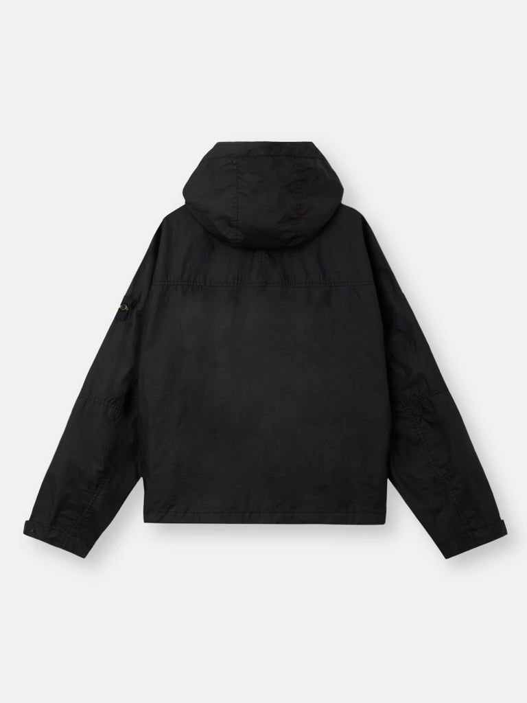 STONE ISLAND - Hooded jacket with water-resistant membrane Noir