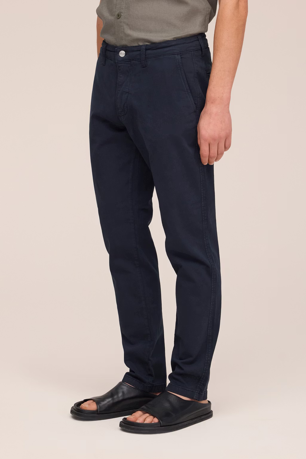 NN.07 - Pantalon chino slim en coton stretch Bleu marine
