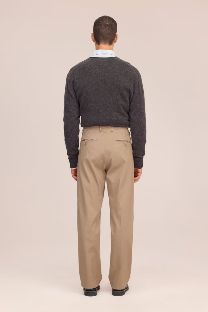 NN.07 - Pantalon Robin à pinces Marron argile