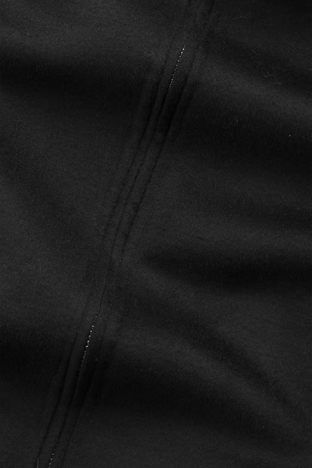 NN.07 - Veste Arlo en Mélange de Laine Brossée Noire