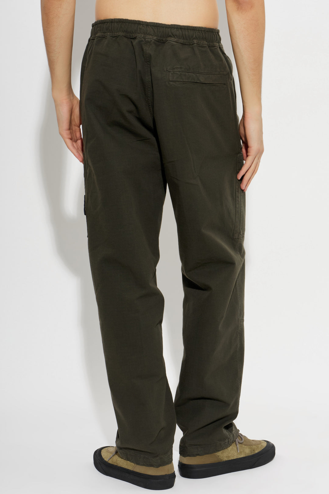 STONE ISLAND - Pantalon cargo en coton Gris anthracite
