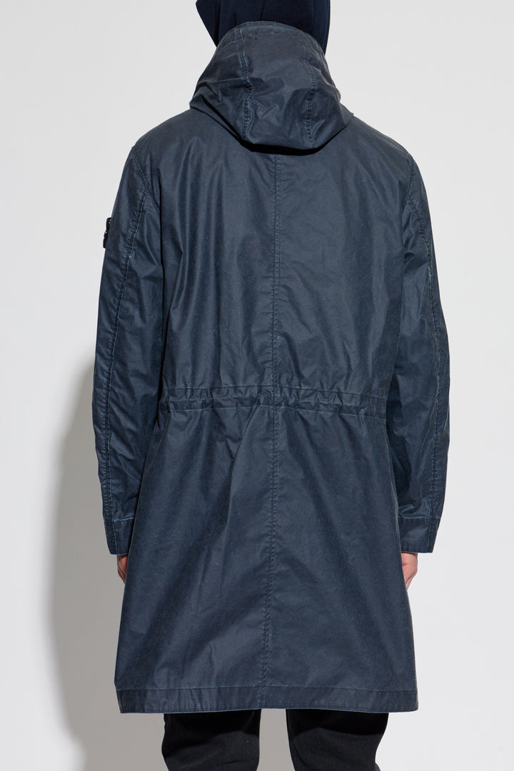 STONE ISLAND - Parka à capuche Bleu marine
