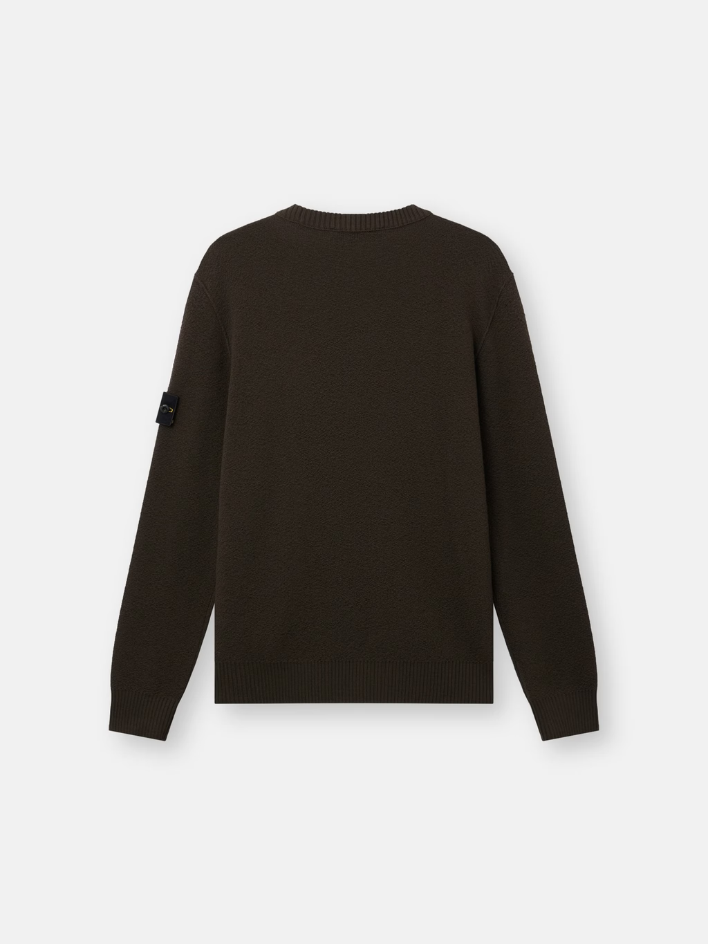 STONE ISLAND - Pull ras-du-cou en laine RWS Gris charbon