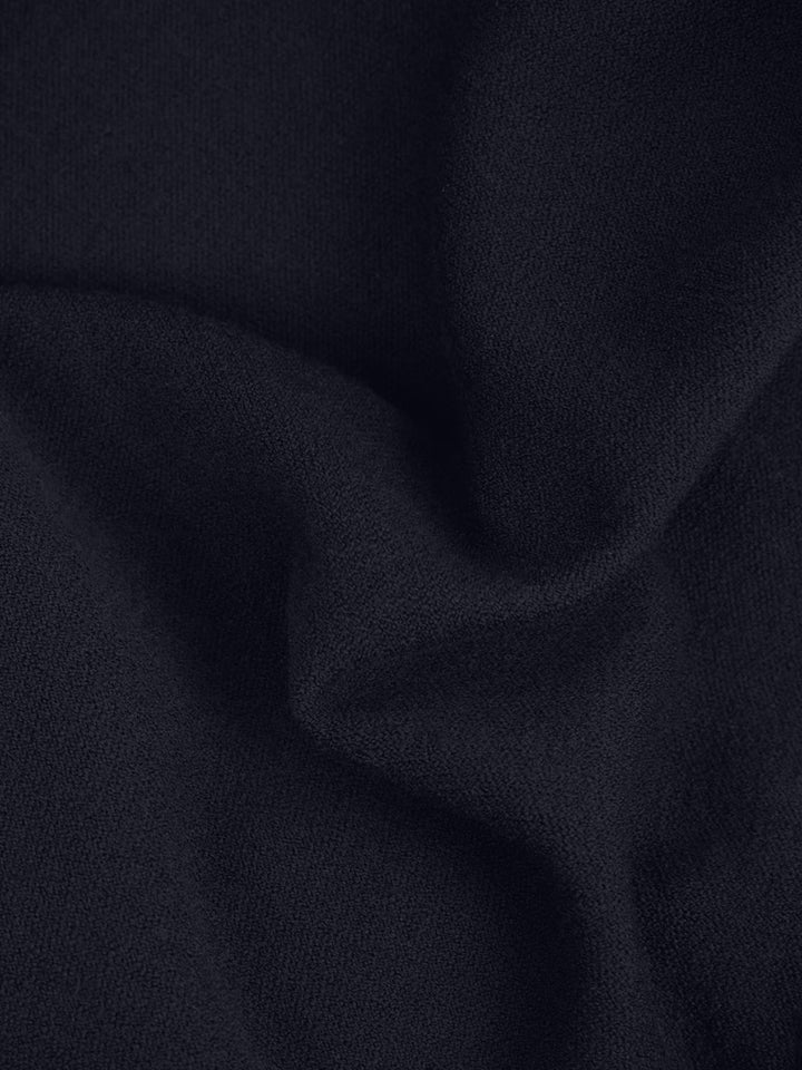 STONE ISLAND - Cardigan en Laine Vierge Feutrée Bleu Marine