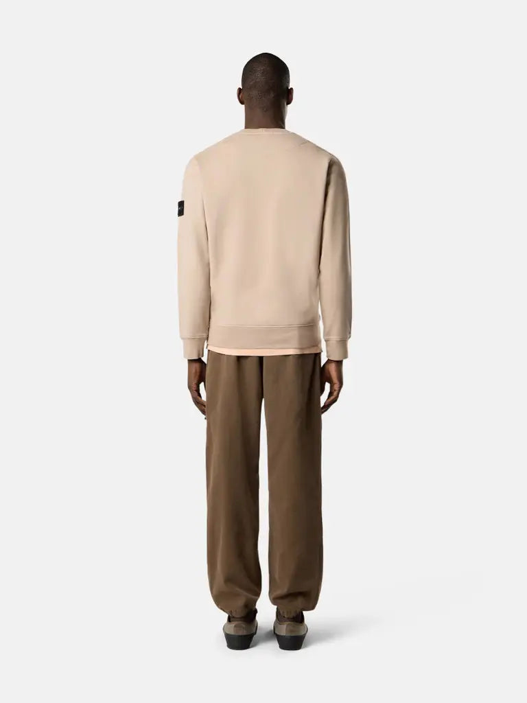 STONE ISLAND - Sweat Col Rond en Coton Bio Sable
