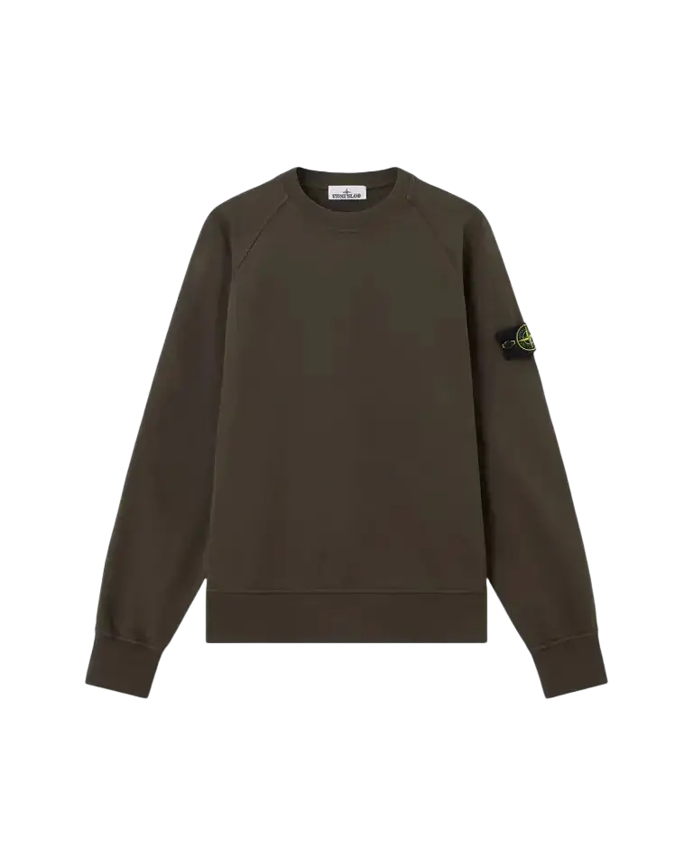 STONE ISLAND - Sweat Oversize en Coton Gris Charbon