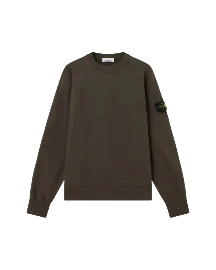 STONE ISLAND - Sweat Oversize en Coton Gris Charbon
