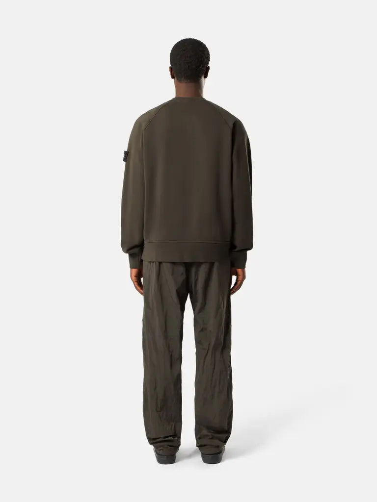 STONE ISLAND - Sweat Oversize en Coton Gris Charbon