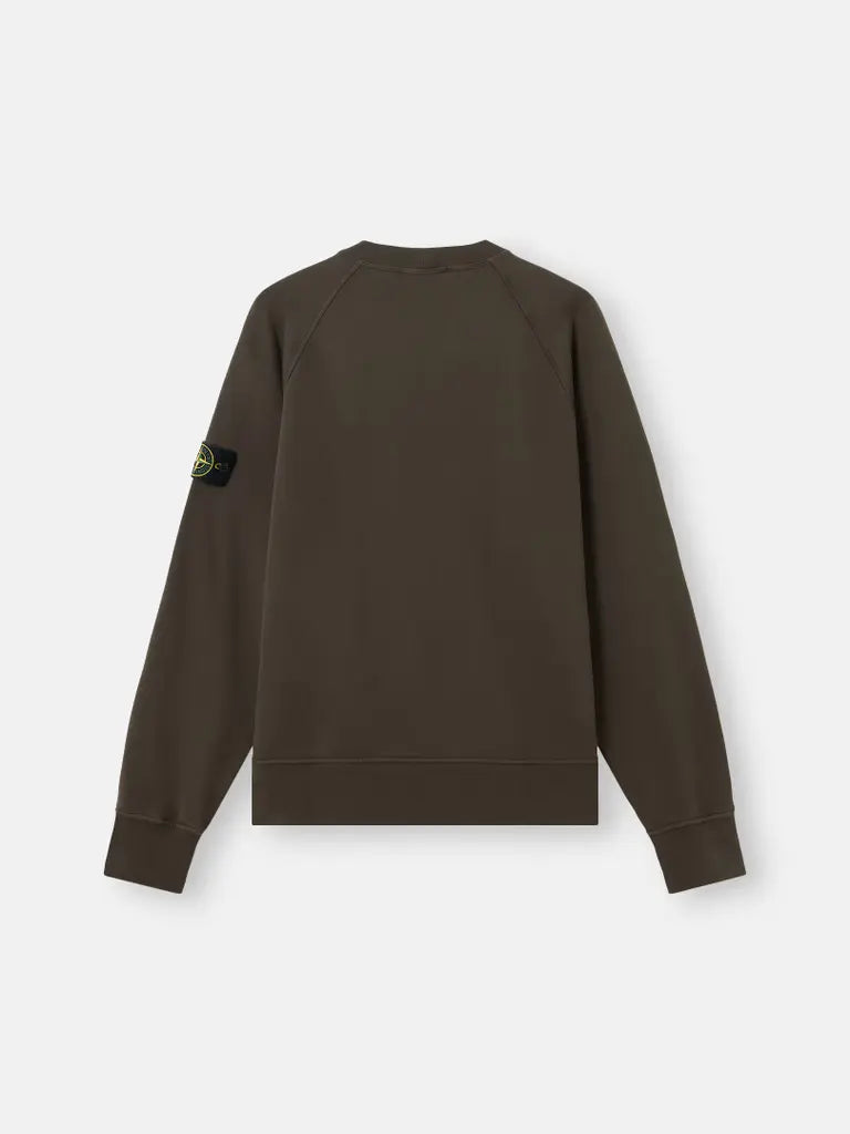 STONE ISLAND - Sweat Oversize en Coton Gris Charbon