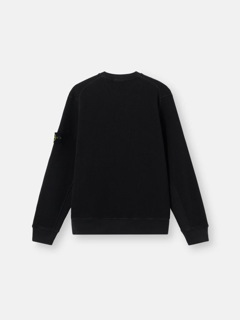 STONE ISLAND - Regular-fit Crewneck Sweatshirt Noir