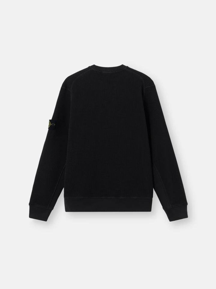 STONE ISLAND - Regular-fit Crewneck Sweatshirt Noir