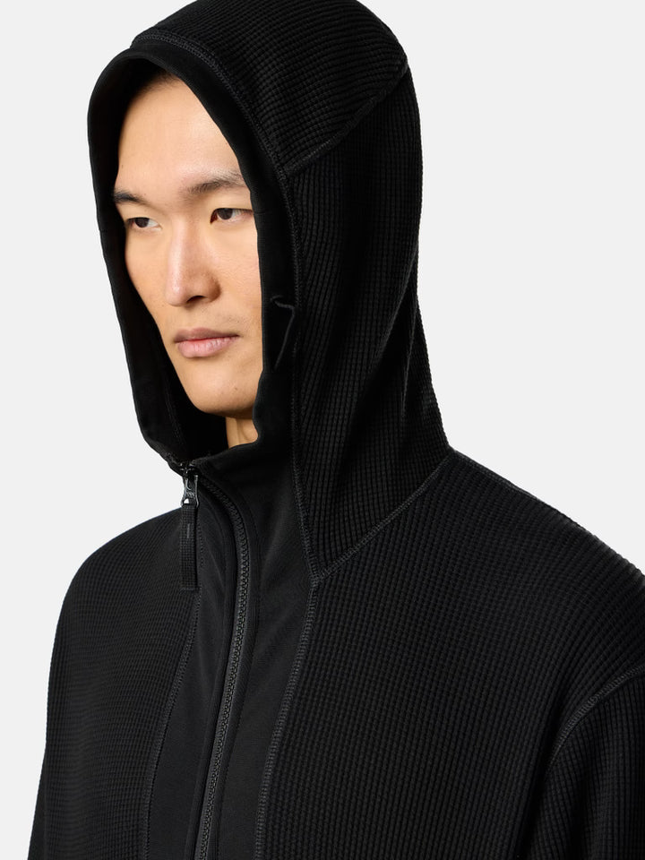 STONE ISLAND - Sweatshirt Zippé à Capuche Coupe Regular avec Poches Noir