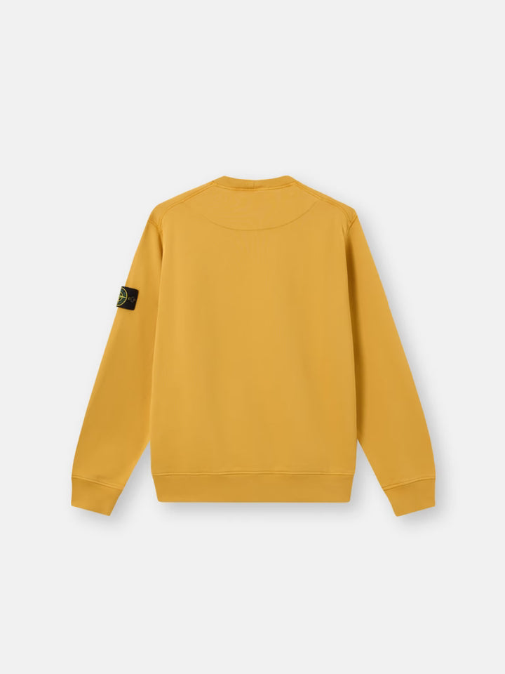 STONE ISLAND - Regular-fit Crewneck Sweatshirt with Raglan Sleeves Jaune moutarde