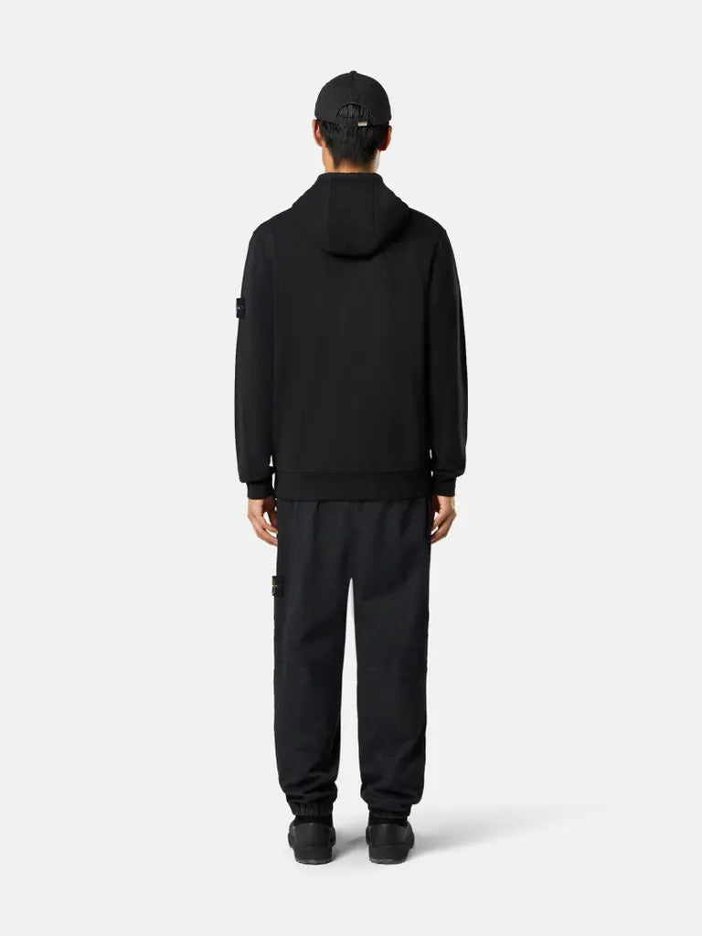 STONE ISLAND - Sweat à Capuche Zippé Noir