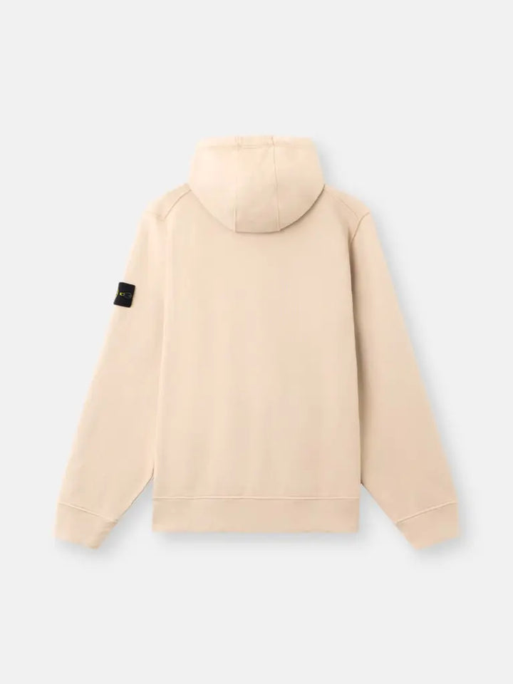 STONE ISLAND - Sweat à Capuche Zippé Beige Sable