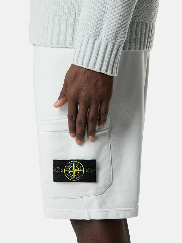 STONE ISLAND - Regular-fit Jogger Shorts with Cargo Pocket Bleu ciel
