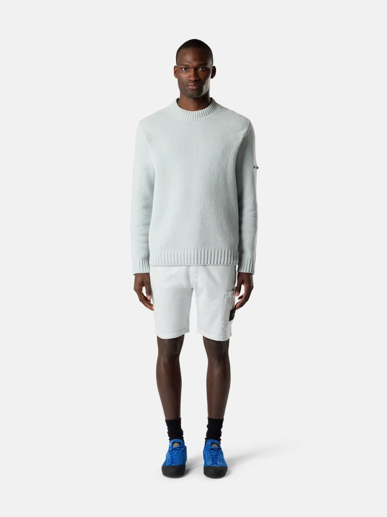 STONE ISLAND - Regular-fit Jogger Shorts with Cargo Pocket Bleu ciel