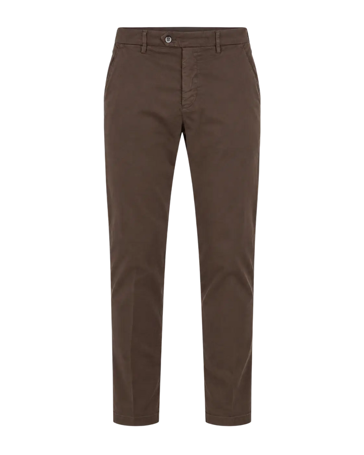 MASON'S - Pantalon chino Torino Flex Slim Marron