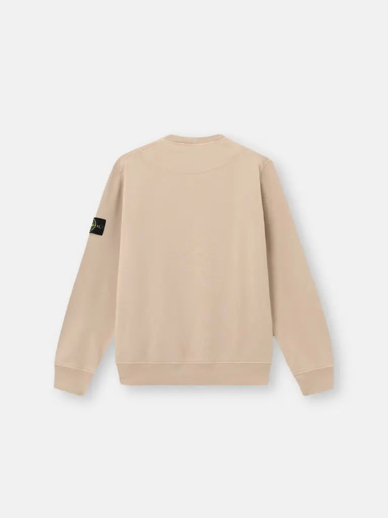 STONE ISLAND - Sweat Col Rond en Coton Bio Sable