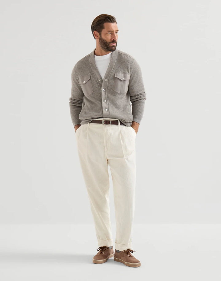 BRUNELLO CUCINELLI - Sneakers en Daim Marron Boue