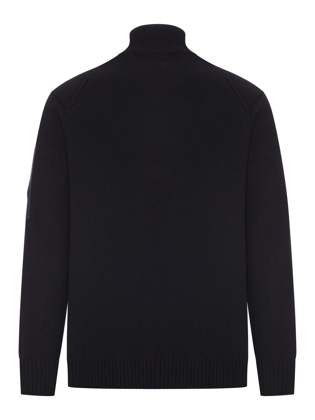 C.P. COMPANY - Pull à col roulé zippé en laine Noir
