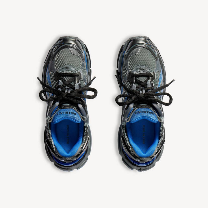 BALENCIAGA – Sneakers Runner Gradient Mesh Noir/Bleu/Gris