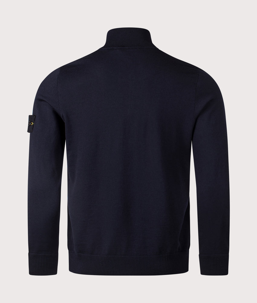 STONE ISLAND - Pull Col Camionneur Bleu Marine
