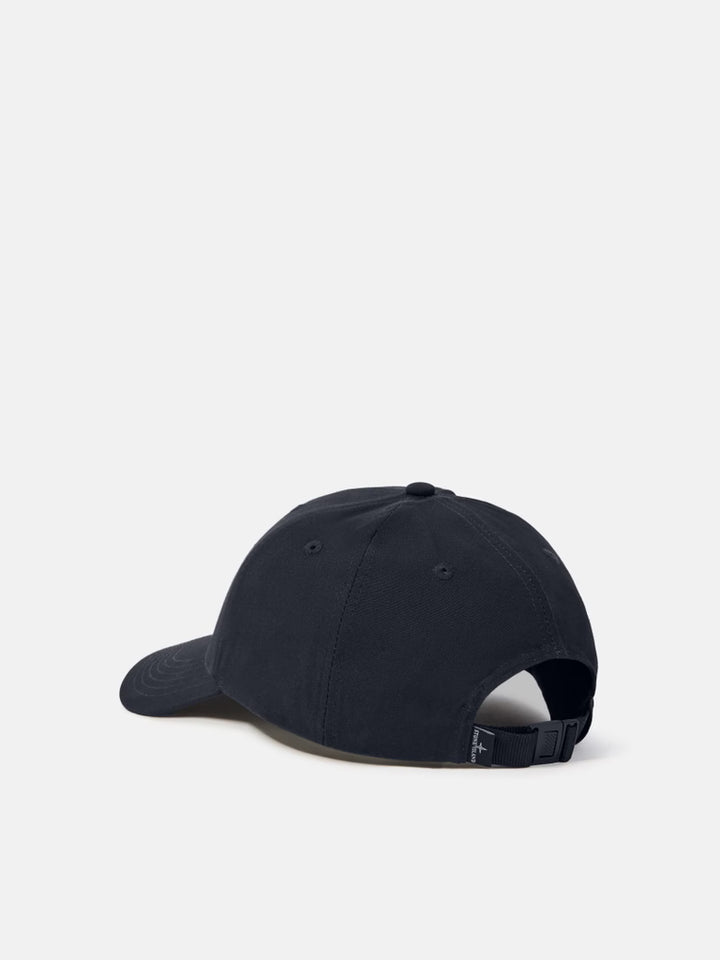 STONE ISLAND - Casquette avec Logo Compass Brodé Marine