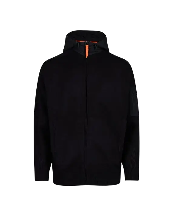 GERTRUDE - Sweat Seb zippé à capuche Noir