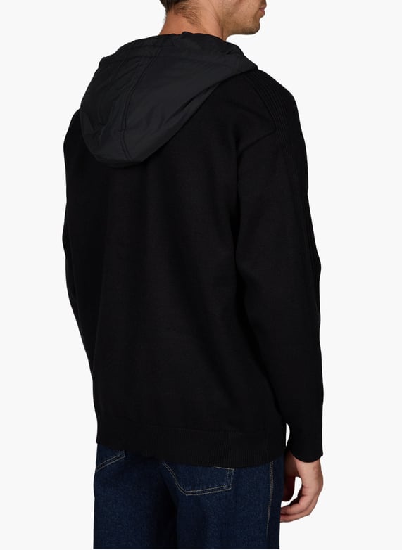 GERTRUDE - Sweat Seb zippé à capuche Noir