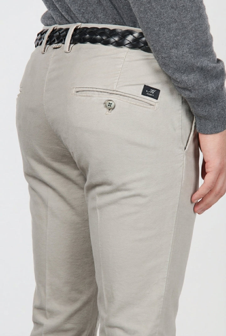 MASON'S - Pantalon chino Torino en velours côtelé Gris