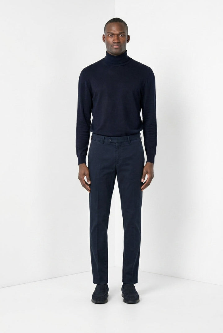 MASON'S - Pantalon chino Torino en velours côtelé Bleu marine