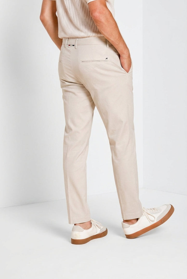 MASON'S - Pantalon chino Torino Flex Beige clair