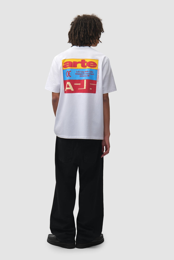 ARTE - T-shirt Tricolor Serial Blanc