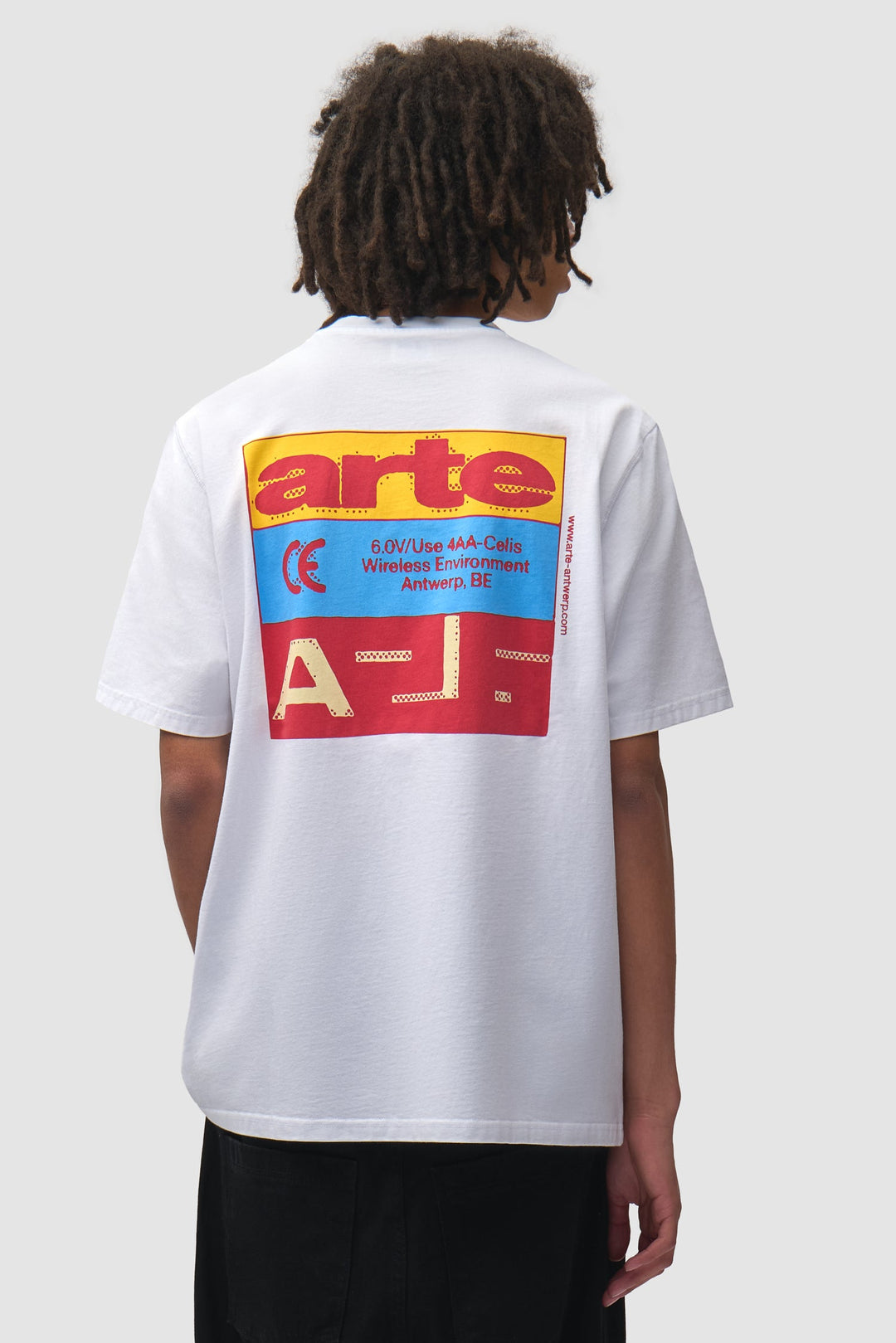ARTE - T-shirt Tricolor Serial Blanc