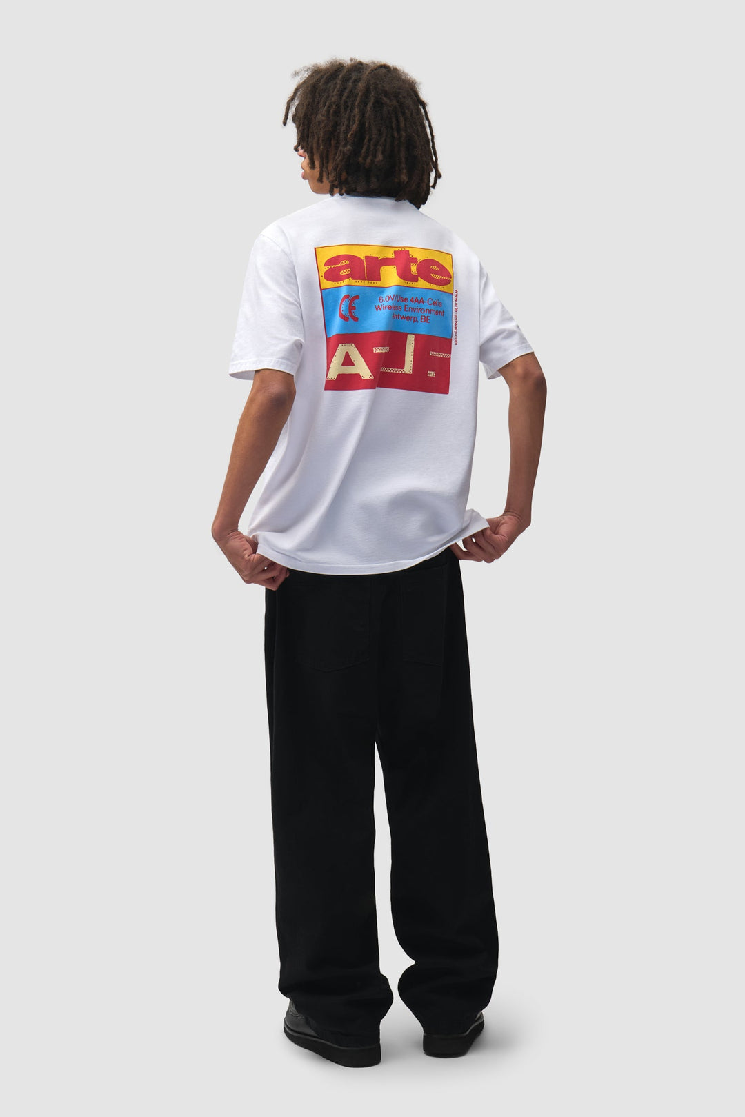 ARTE - T-shirt Tricolor Serial Blanc
