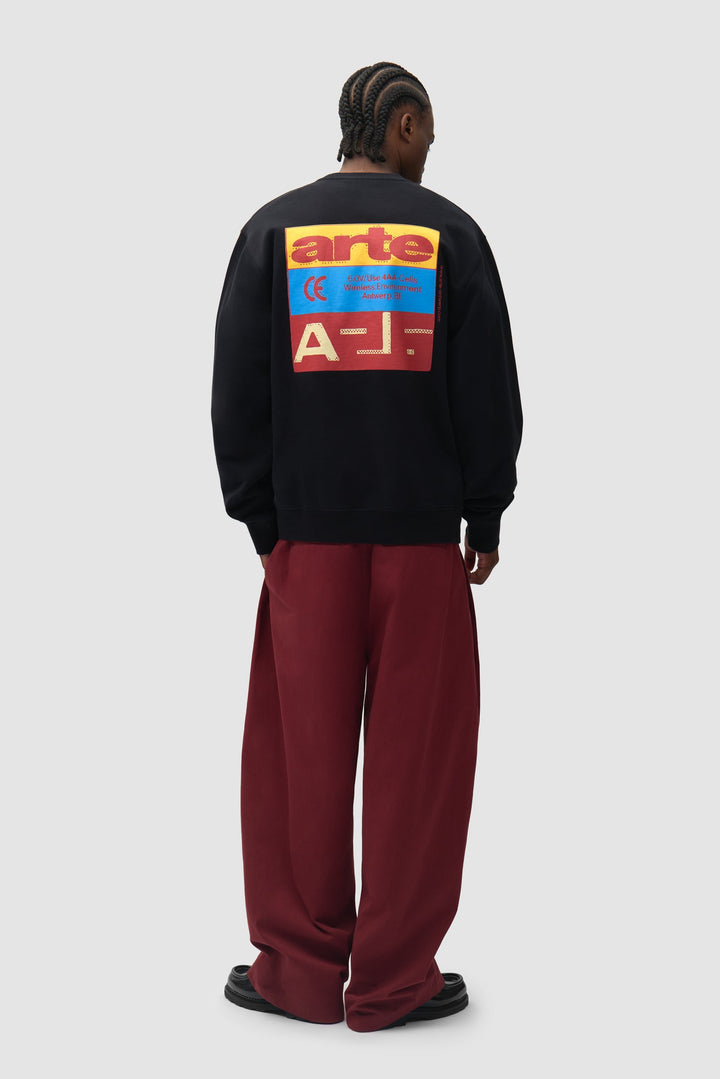 ARTE - Sweat Tricolor Serial Noir