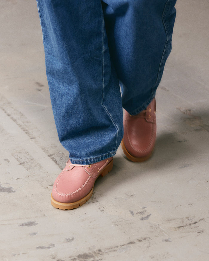 VINNY'S - Aztec Boat Shoe Rose poudré
