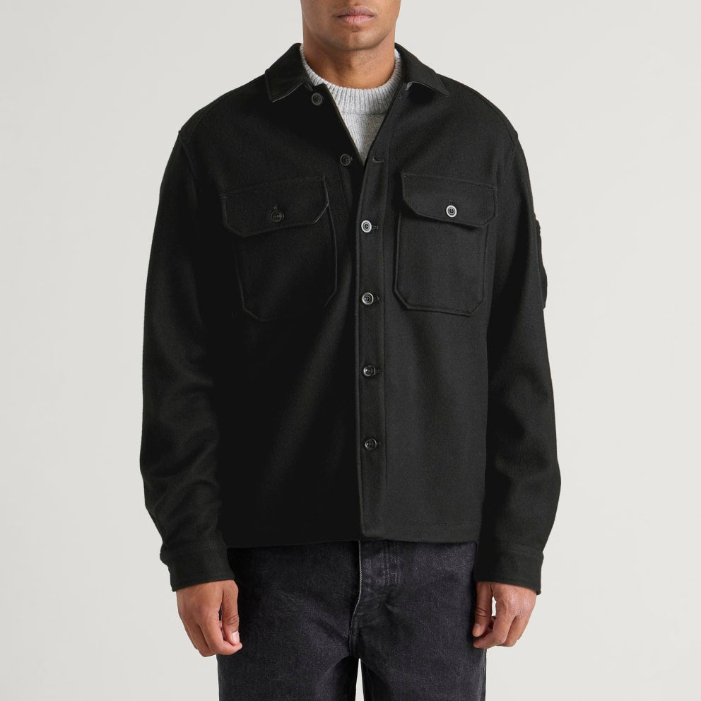 C.P. COMPANY - Surchemise Lens en laine Noir