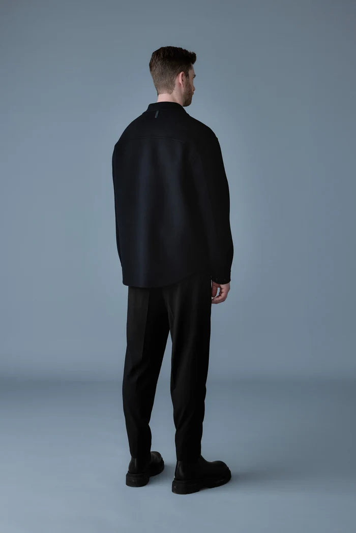 MACKAGE - Surchemise EMMANUEL en laine double face Noir