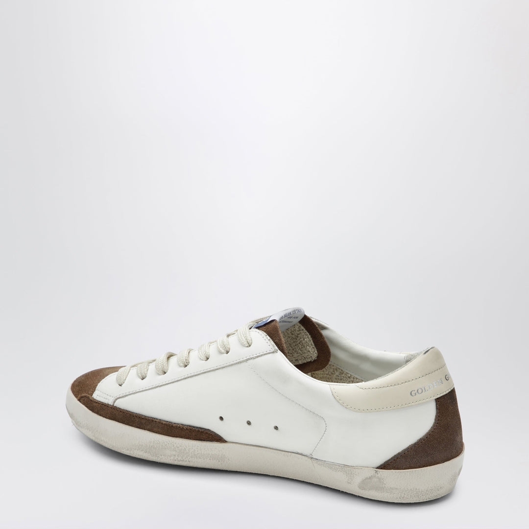 GOLDEN GOOSE - Sneakers Super-Star Blanc / Marron / Bleu / Crème