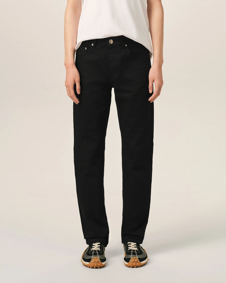 AMI PARIS - Jean coupe classique en denim Noir