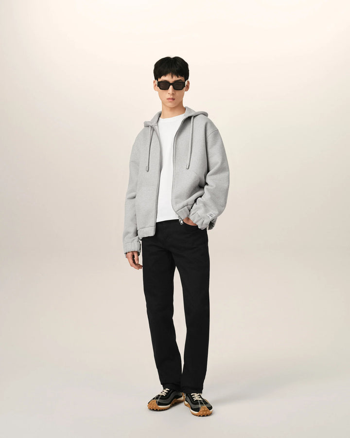 AMI PARIS - Jean coupe classique en denim Noir