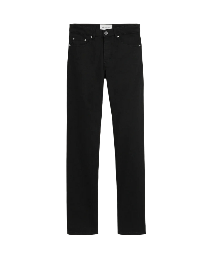 AMI PARIS - Jean coupe classique en denim Noir
